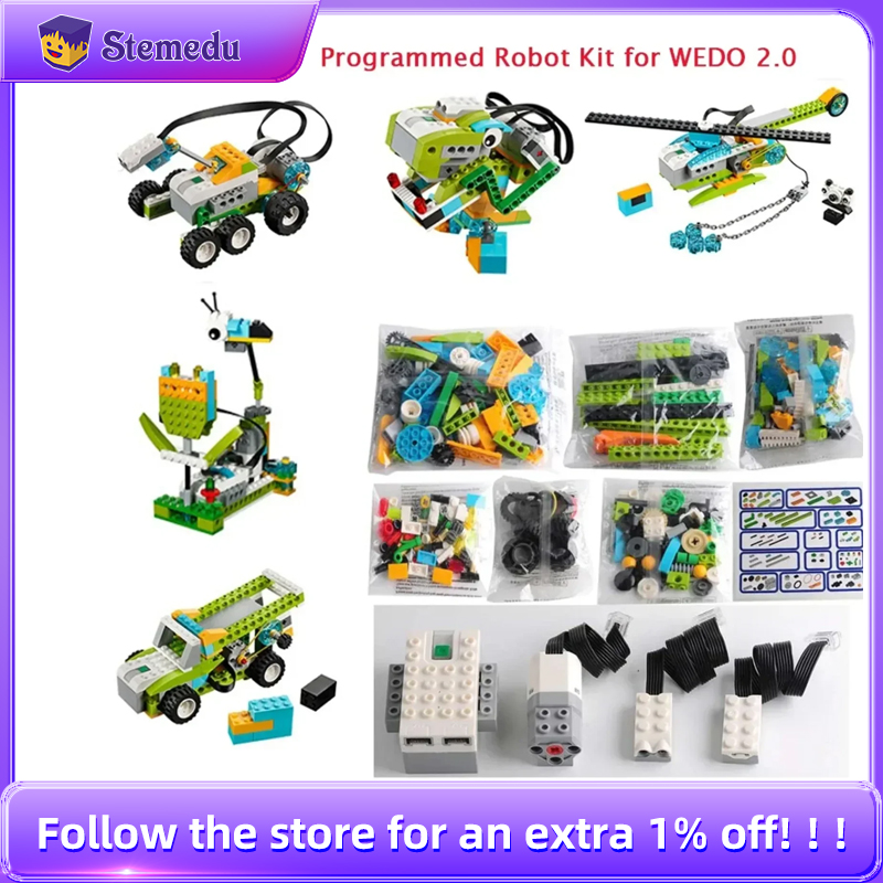 Electronics Project Kit - STEM We-do2.0 45300 مجموعة البرمجة الأساسية