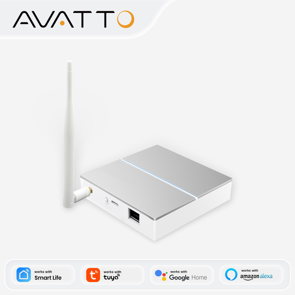 Smart Home Automation Kit - بوابة AVATTO Tuya ZigBee مع هوائي