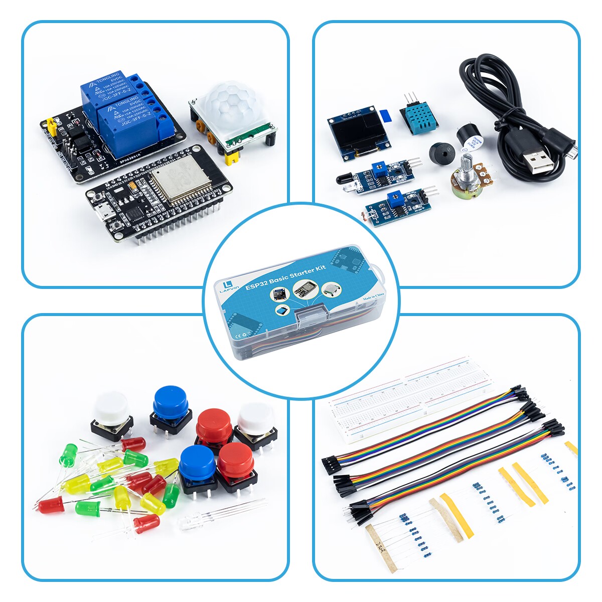 مجموعة أدوات أساسية للمبتدئين  - مراجعة Esp32 Smart Home Kit وسعره