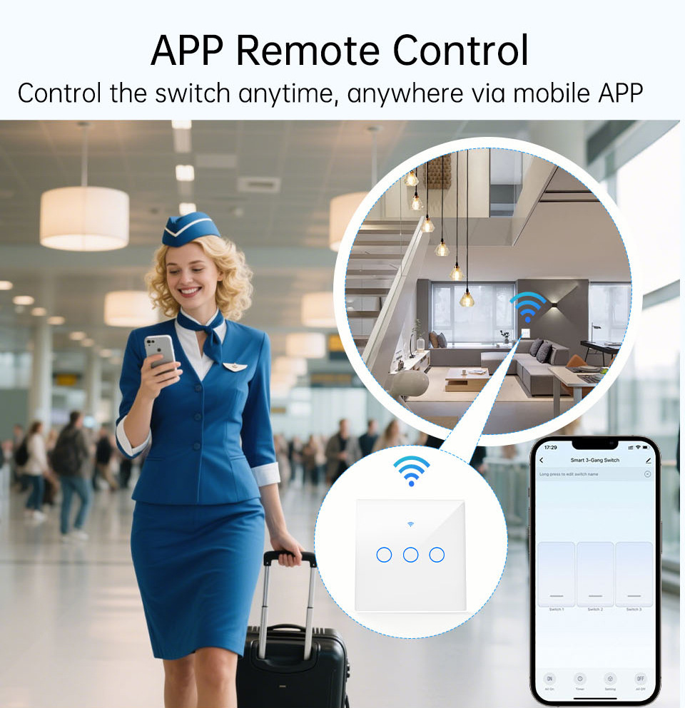 مفتاح إضاءة ذكي يعمل باللمس بت - مراجعة Smart Light Switch Wifi وسعره