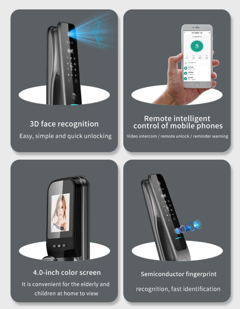 قفل باب ذكي أوتوماتيكي بالكامل - مراجعة Smart Door Lock Wifi وسعره