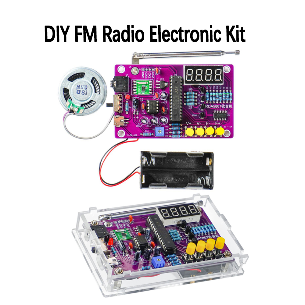 طقم راديو FM إلكتروني للتركيب  - مراجعة Electronics Project Kit وسعره