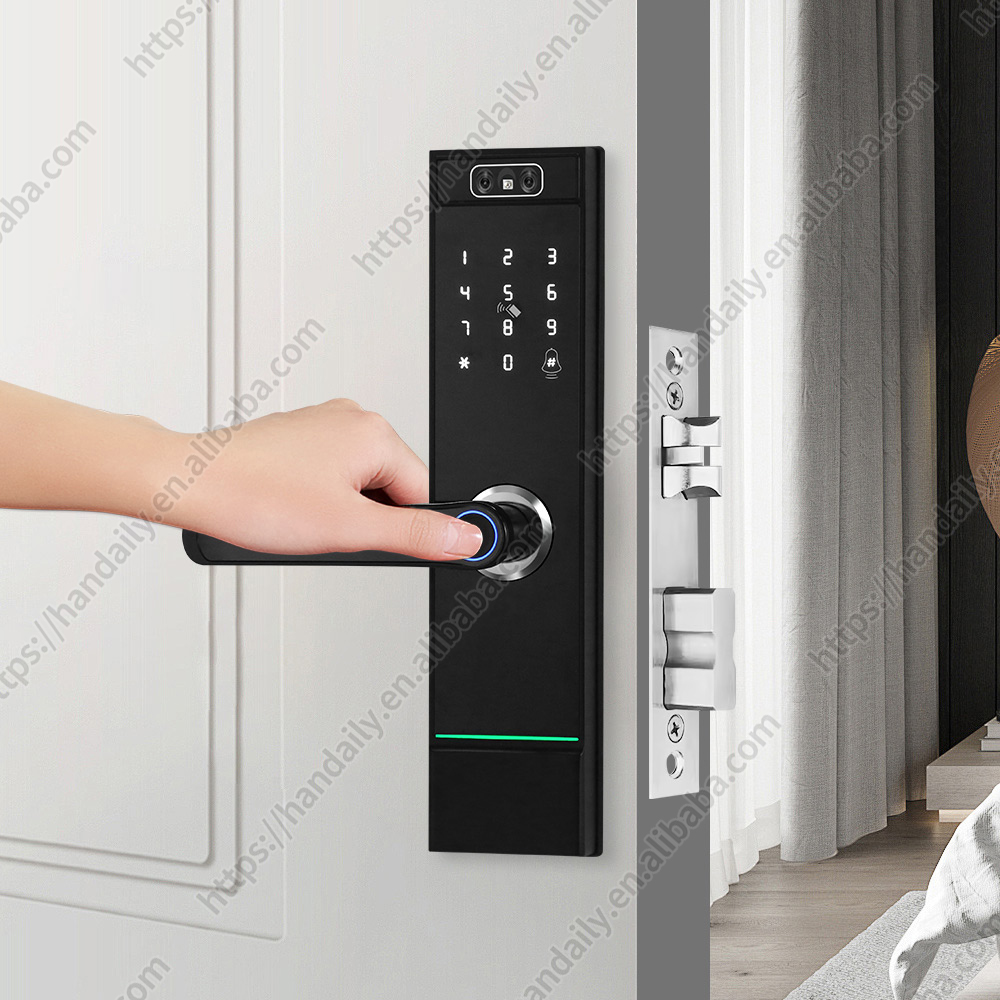 عالية الأمن بالجملة ثلاثية الأ - مراجعة Smart Door Lock Wifi وسعره