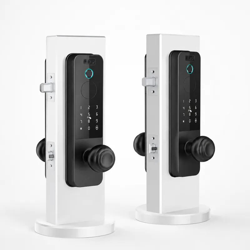قفل باب خشبي ذكي للحدائق مع خا - مراجعة Smart Door Lock Wifi وسعره