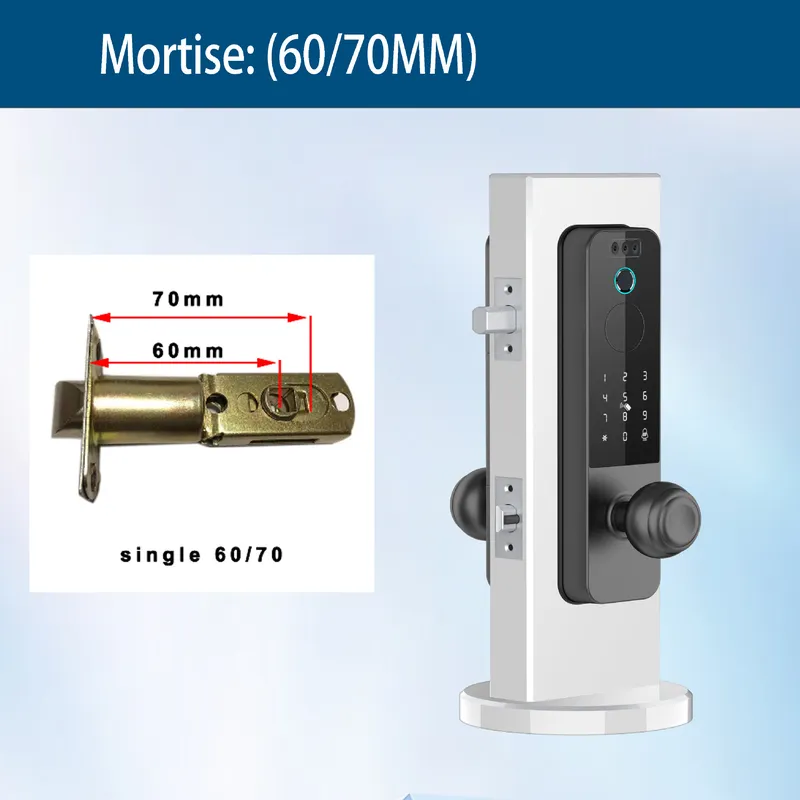 قفل باب خشبي ذكي للحدائق مع خا - مراجعة Smart Door Lock Wifi وسعره