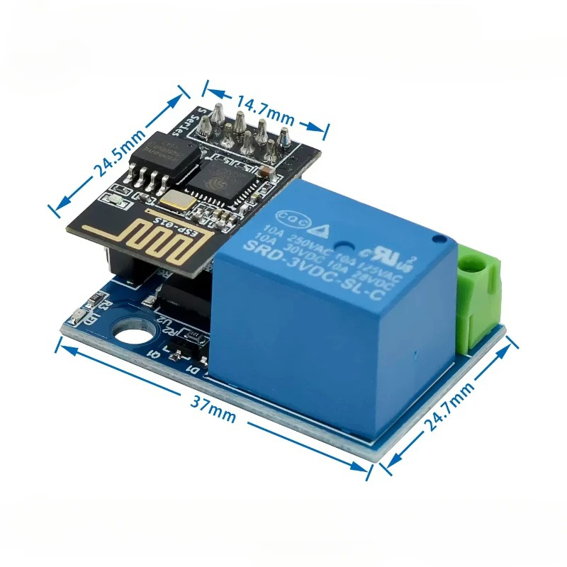 وحدة ESP8266 ESP-01 ESP-01S ال - مراجعة Esp8266 Relay Module وسعره