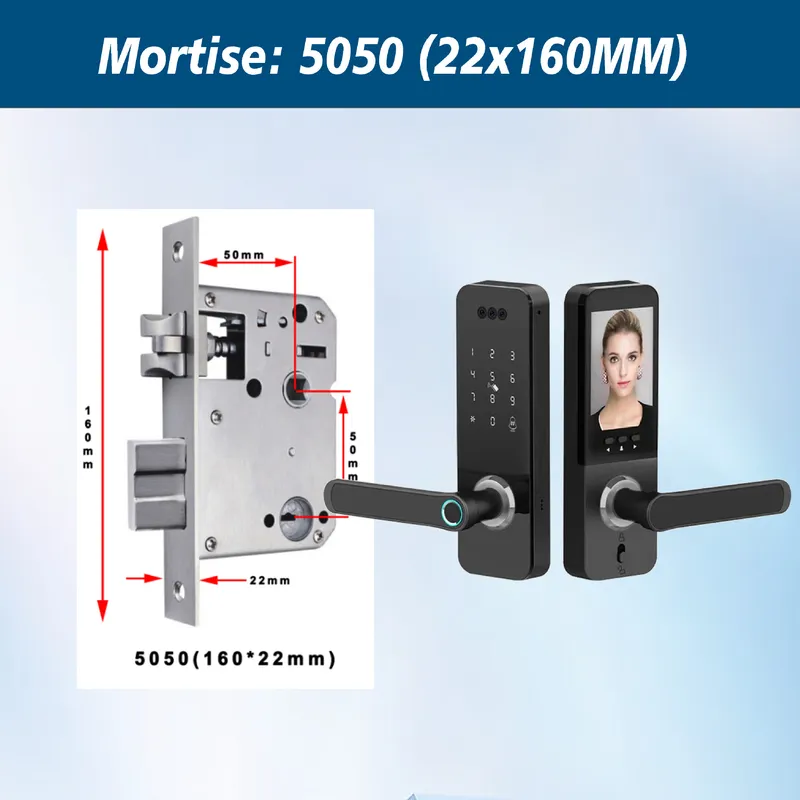 قفل ذكي إلكتروني متعدد الوظائف - مراجعة Smart Door Lock Wifi وسعره