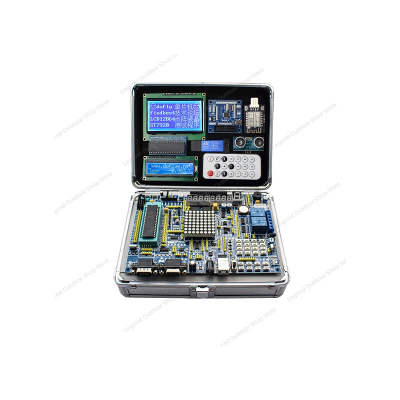 لوحة تطوير LY-51S 51MCU مع صند - مراجعة Electronics Project Kit وسعره