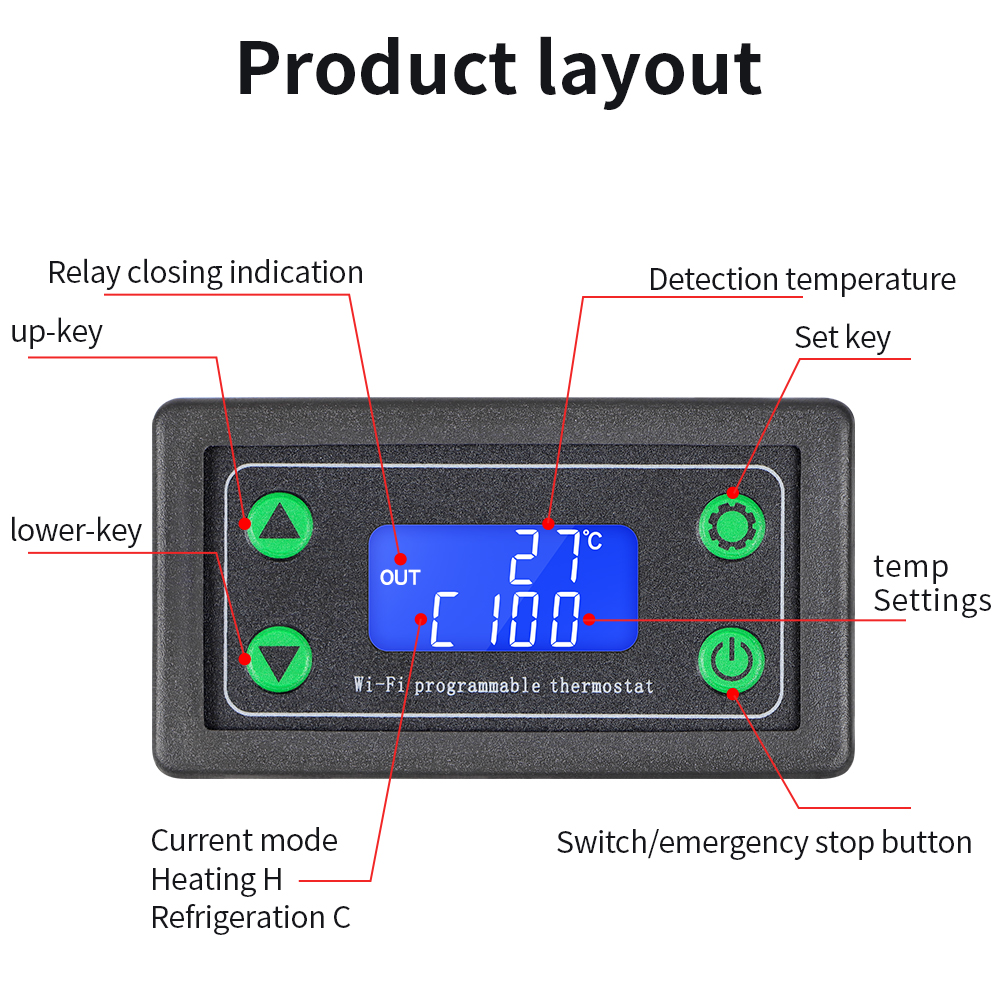 جهاز تحكم رقمي في درجة الحرارة - مراجعة Wifi Thermostat وسعره